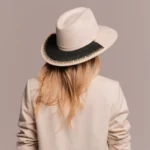 woman wearing hat and hat accessory