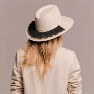 woman wearing hat and hat accessory