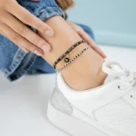 Manhattan Black Anklet