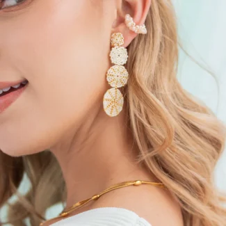 Náušnice Golden Drops Miyuki